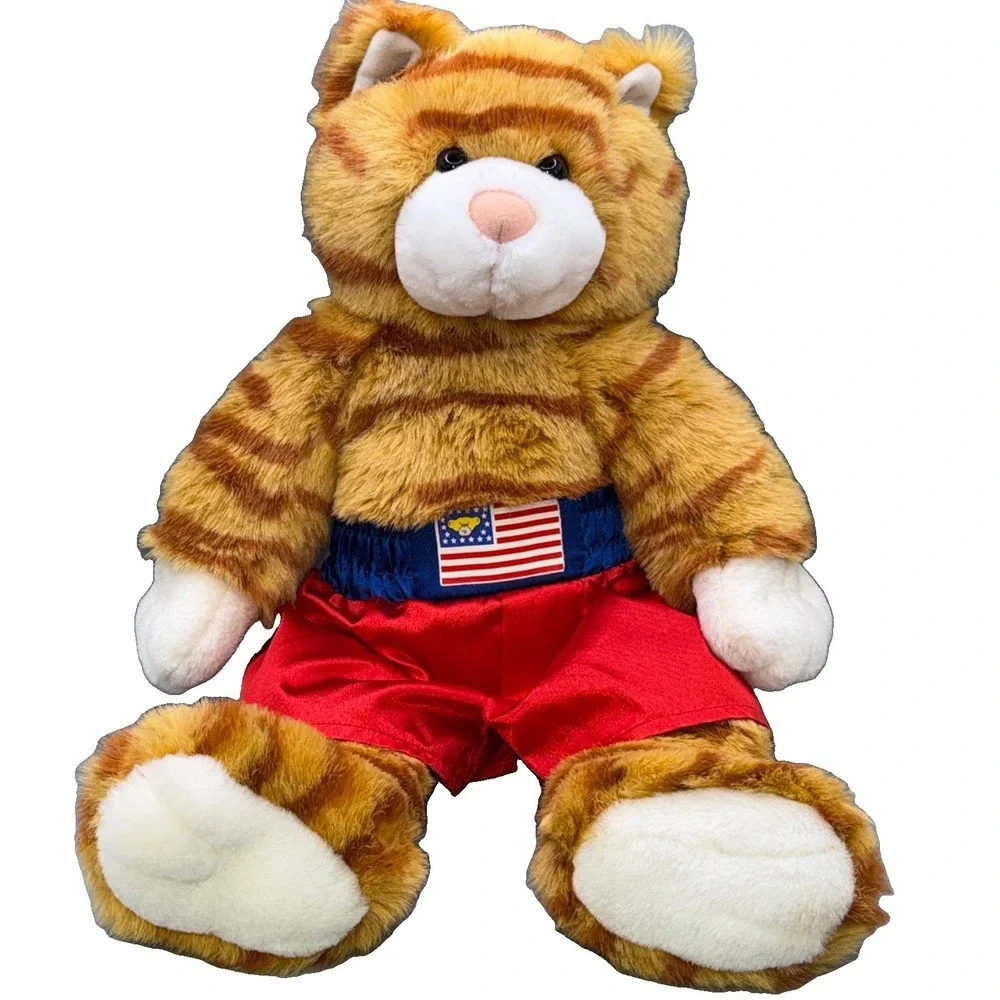 Vintage Build-A-Bear Orange Tabby Cat Stuffed‎ 17